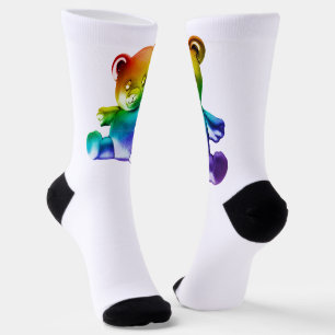 SlipperyJoe's geborsteld metalen teddybeer gladde  Sokken