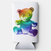 SlipperyJoe's geborstelde metalen teddybeer regenb (Voorkant)