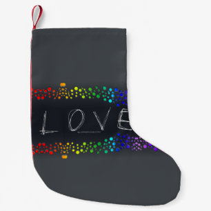 SlipperyJoe's gekrabbelde liefdeswoord regenbooggr Kleine Kerstsok