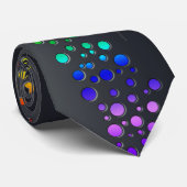 SlipperyJoe's gekrabbelde liefdeswoord regenbooggr Stropdas (Opgerold)