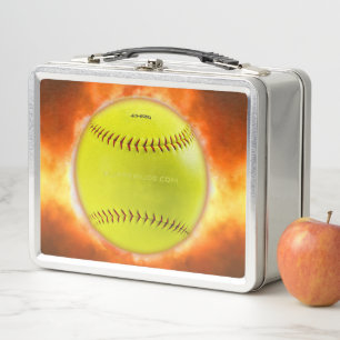 SlipperyJoe's gele softbal vuurbal vlammen rasp