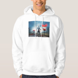 SlipperyJoe's gelukkige Halloween gloeiende ogen z Hoodie