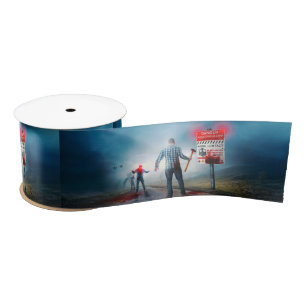 SlipperyJoe's gelukkige Halloween gloeiende ogen z Lint