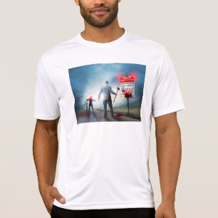 SlipperyJoe's gelukkige Halloween gloeiende ogen z T-shirt