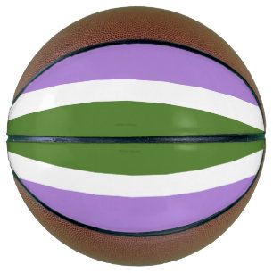 SlipperyJoe's genderqueer trotsvlag lavendelblendi Basketbal