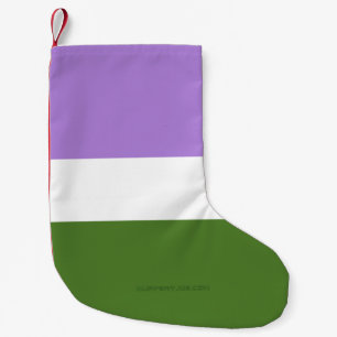 SlipperyJoe's genderqueer trotsvlag lavendelblendi Kleine Kerstsok