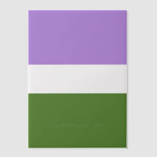 SlipperyJoe's genderqueer trotsvlag lavendelblends Vellum Uitnodigingen