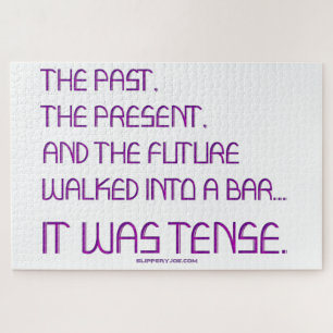 SlipperyJoe's gespannen woord voorbij toekomstig p Legpuzzel