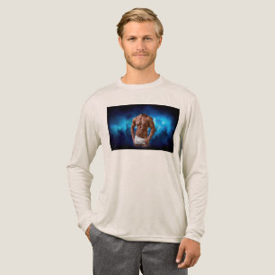 SlipperyJoe's gespierde baardige man shirtloos six Tri-Blend Shirt