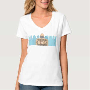SlipperyJoe's gespierde kale beer man gestileerde  T-shirt