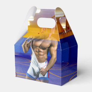 SlipperyJoe's gespierde man bult zes-pack gym trai Bedankdoosjes
