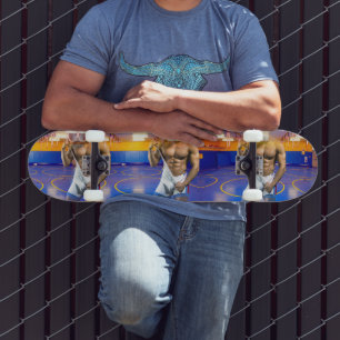 SlipperyJoe's gespierde man bult zes-pack gym trai Skateboard