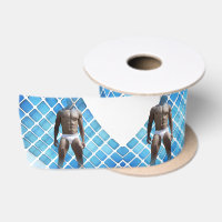 SlipperyJoe's gespierde man six-pack abs witte ond