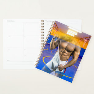 SlipperyJoe's gespierde man uitpuilende six-pack g Planner