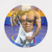 SlipperyJoe's gespierde man uitstulping six-pack s Labels (Design 1)