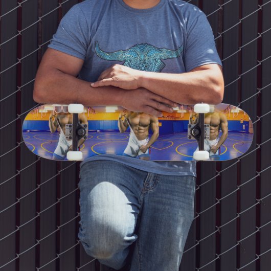SlipperyJoe's gespierde man uitstulping six-pack s Skateboard (Buiten 3)