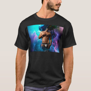 SlipperyJoe's gespierde mannenondergoed bult kosmi T-shirt