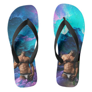 SlipperyJoe's gespierde mannenondergoed bult kosmi Teenslippers