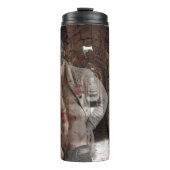 SlipperyJoe's gespierde spooksteen zwak verlichte Thermosbeker (Voorkant)