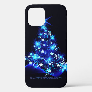 SlipperyJoe's gestileerde gloeiende kerstboom brig iPhone 12 Pro Hoesje