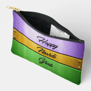 SlipperyJoe's gewaagde Mardi Gras-thema paars goud Etui