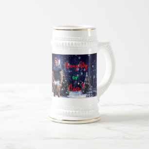 SlipperyJoe's gloeiende kerstbomen twee gespierde Bierpul