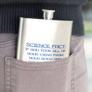 SlipperyJoe's grappige gezegde science fact blue r Flacon