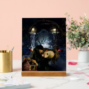 SlipperyJoe's griezelige Halloween enge bossen gro Acryl Bord