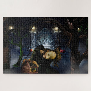 SlipperyJoe's griezelige Halloween enge bossen gro Legpuzzel