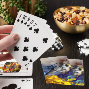 SlipperyJoe's grijswaarde gespierde mannenfiguur g Pokerkaarten