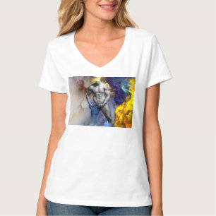 SlipperyJoe's grijswaarde gespierde mannenfiguur g T-shirt