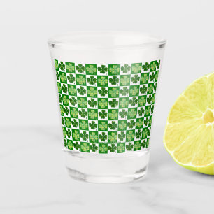 SlipperyJoe's groene vierbladige klaver Saint Patr Shot Glas