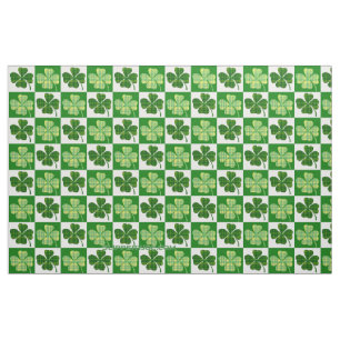 SlipperyJoe's groene vierbladige klavers Sint Patr Stof