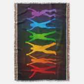 SlipperyJoe's groep mensen die handen vasthouden d Deken (Voorkant Verticaal)