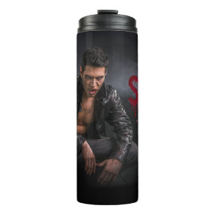 SlipperyJoe's Halloween bleke vampierachtige figuu Thermosbeker