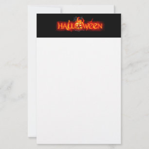 SlipperyJoe's Halloween enorm lettering in vuur Briefpapier