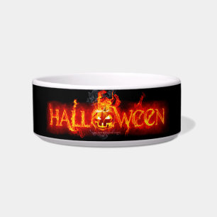 SlipperyJoe's Halloween enorm lettertype in brande Voerbakje