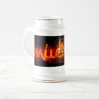 SlipperyJoe's Halloween enorm lettertype in vuur