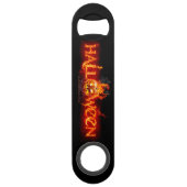 SlipperyJoe's Halloween enorm lettertype in vuur Speed Flessenopener (Achterkant)