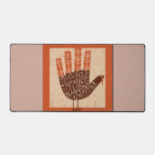 SlipperyJoe's hand spreekt de dankbare familielede Bureaumat (Voorkant)