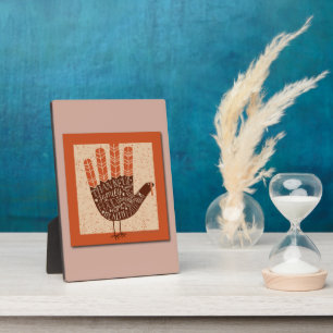 SlipperyJoe's hand spreekt de dankbare familielede Fotoplaat