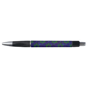 SlipperyJoe's Hanukkah groene rijen Davidssterren Pen