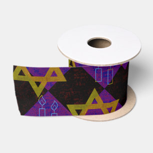 SlipperyJoe's Hanukkah-thema afbeelding goudgeel Lint