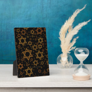 SlipperyJoe's Hanukkah-thema Ster David artistiek Fotoplaat