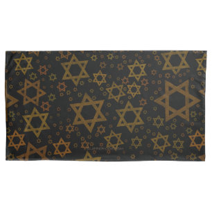 SlipperyJoe's Hanukkah-thema Ster David artistiek Kussensloop