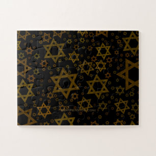 SlipperyJoe's Hanukkah-thema Ster David artistiek  Legpuzzel