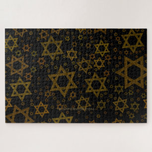 SlipperyJoe's Hanukkah-thema Ster David artistiek Legpuzzel
