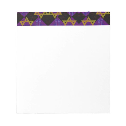 SlipperyJoe's Happy Chanoeka-ster van David Menora Notitieblok (Voorkant)