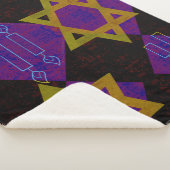 SlipperyJoe's Happy Chanoeka-ster van David Menora Sherpa Deken (3/4)