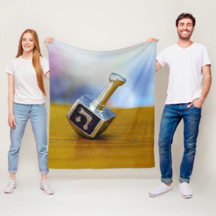 SlipperyJoe's Happy Chanoeka vierzijdig draaiend Fleece Deken